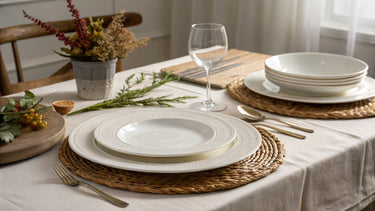 Editorial hero image illustrating Dinner Plates vs Side Plates: Which Pieces Belong in a Complete Place Setting? for a Cutlery e-commerce brand.