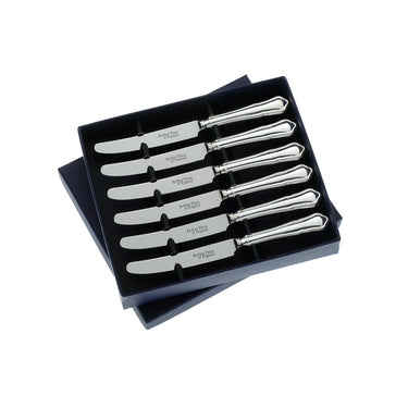 Arthur Price Sovereign Dubarry 6 Tea Knives in box