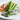 Asparagus and salmon with Laguiole knife