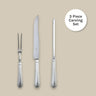 Carrs Silver Bead 3-Piece Carving Set