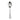Silver spoon on a white background