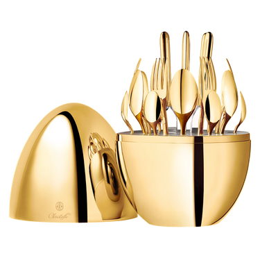 Christofle Mood Gold 24-Piece Cutlery Set