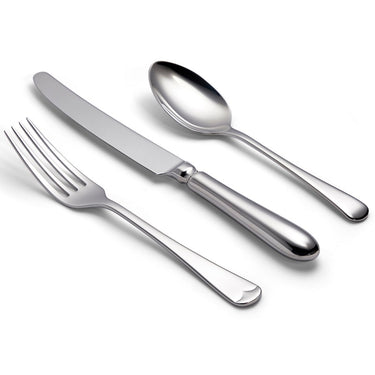 Sheffield Old English Silver plate cutlery with curved blade knives