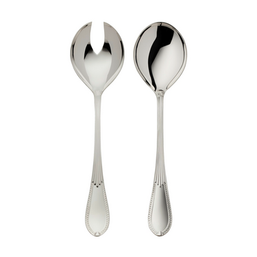 Robbe & Berking Belvedere silver salad serving pair