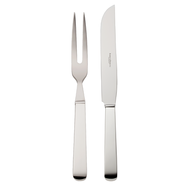 Carving fork and knife