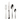 Robbe & Berking Chippendale silver 4-piece cutlery set