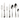 Robbe & Berking Chippendale Silver 7-Piece Set