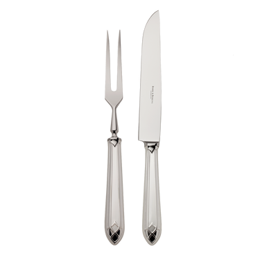 Robbe Berking Arcade Silver Carving Set - fork and knife