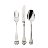 Robbe & Berking Rosenmuster Silver 3-Piece Flatware Set