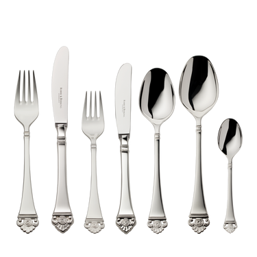 Robbe & Berking Rosenmuster 7-piece silver cutlery set
