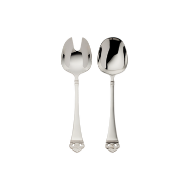 Robbe & Berking Rosenmuster silver salad servers