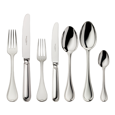 Robbe Berking Classic Faden 7-Piece Silver Flatware Set