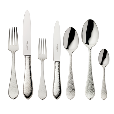 Robbe Berking Martele Silver 7-Piece Flatware Set