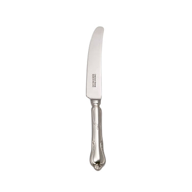 Dessert knife on a white background