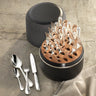Belvedere silverware box and utensils