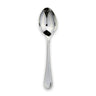 Silver spoon on a white background