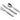 Set of stainless steel cutlery including a fork, knife, and spoon on a white background