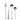 Set of stainless steel cutlery including a fork, knife, and two spoons on a white background.