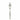 Satin steel dessert fork on white background