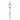 Satin steel table fork on white background
