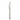 Satin steel table knife on white background