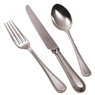 Bead Cutlery Table fork, Table knife, Dessert spoon, Carrs of Sheffield