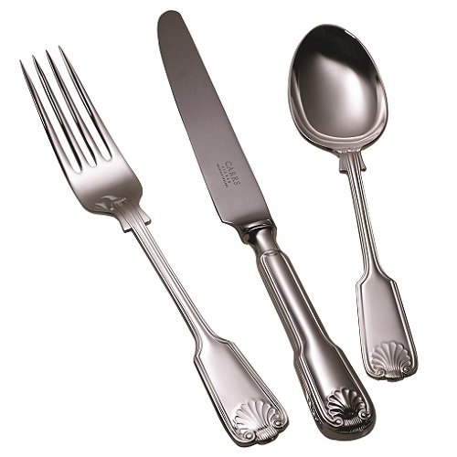 FIDDLE THREAD & SHELL Design Silver Service Cutlery 2 Piece Carving Set 13" 