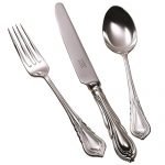 Lily Cutlery Table knife table fork dessert spoon, Carrs of Sheffield