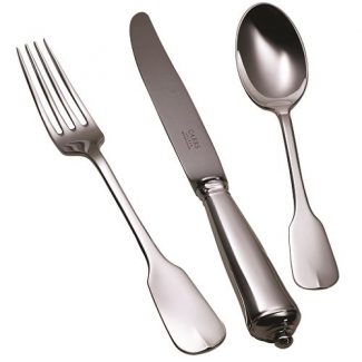 Simplicity Cutlery Table knife table fork dessert spoon, Carrs of Sheffield