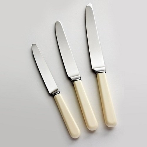 Fulwood Cream Handled Knives - Tea knife, Dessert knife, Table knife