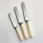 Concord Cream Handled Knives - Tea knife, Dessert knife, Table knife
