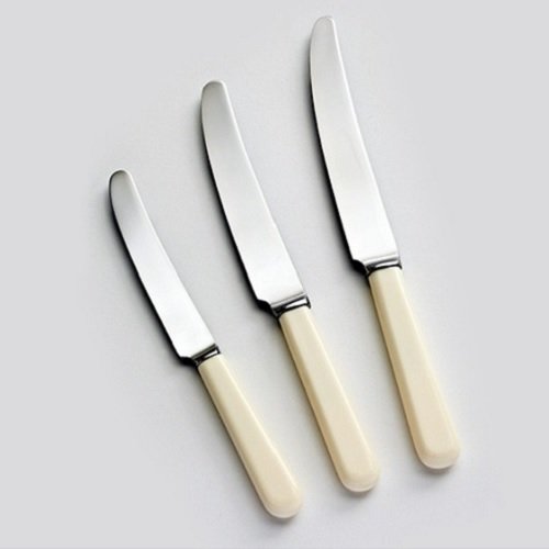 Norton Cream Handled Knives - Tea knife, Dessert knife, Table knife