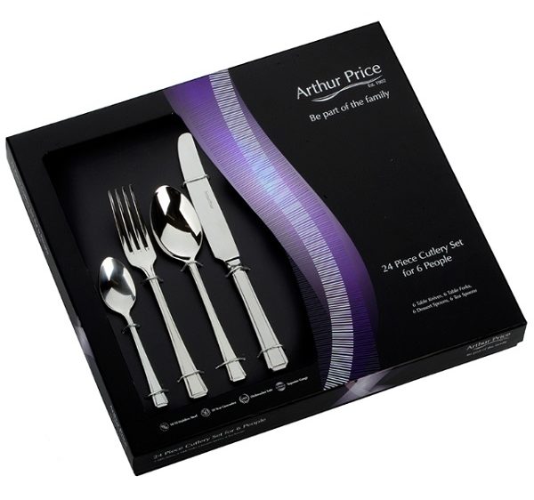 Harley Everyday Stainless Steel Cutlery 24 Piece Box Set - by Arthur Price