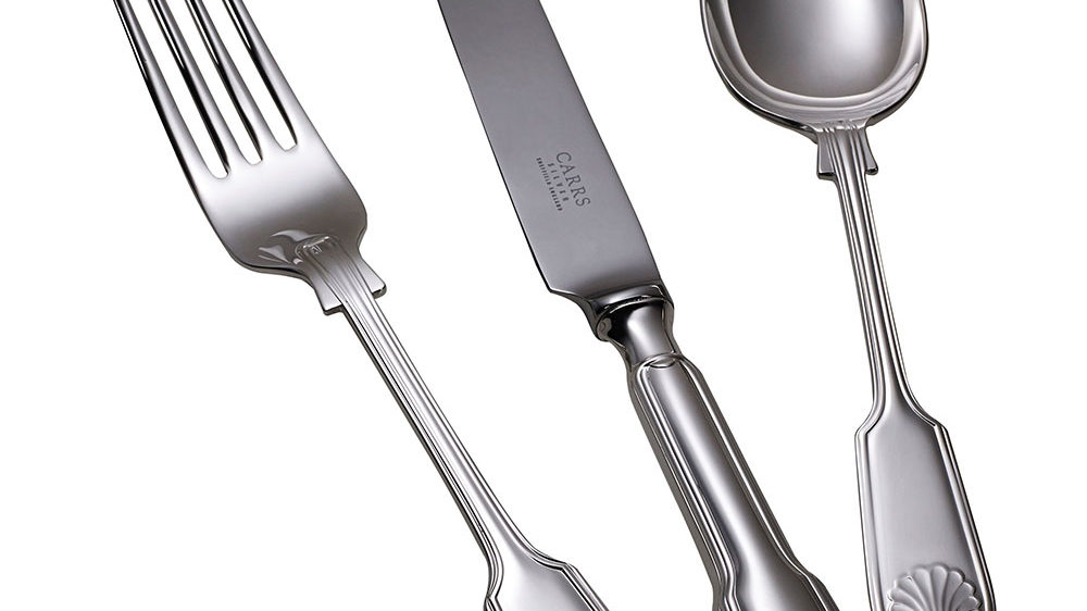 Carrs Silver Fiddle Thread & Shell Cutlery
