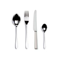 David Mellor Pride Cutlery with white handles 4 piece setting