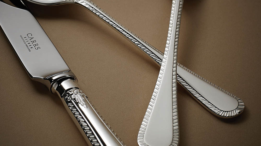 Feather Edge Silver Cutlery by Carrs Silver
