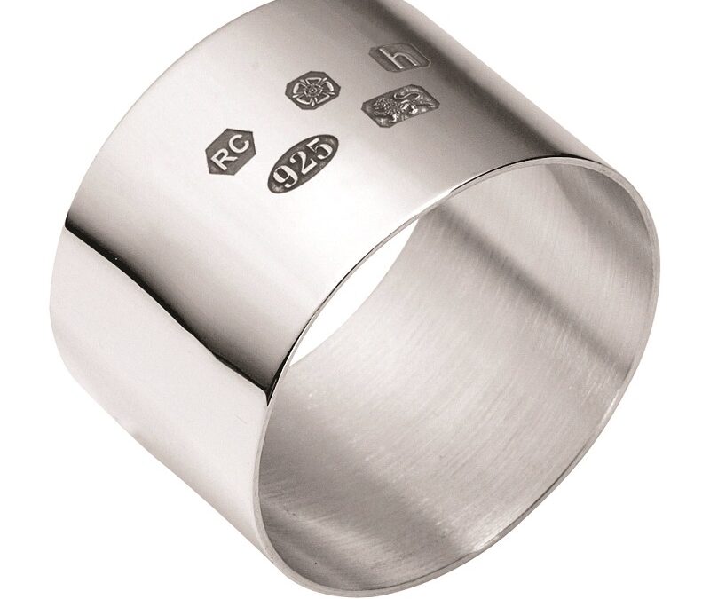 Classic Sterling Silver Napkin Ring, Carrs of Sheffield