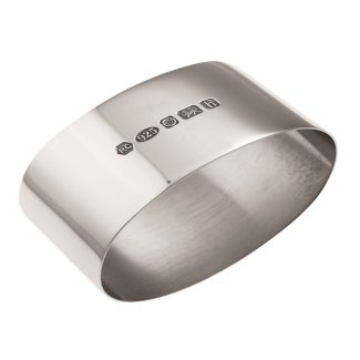 Oval Sterling Silver Napkin Ring, Carrs of Sheffield