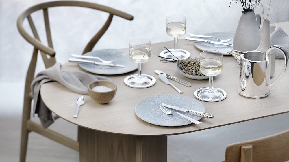 R&B Art Deco Silver Cutlery Table Setting
