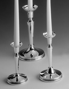 NAVETTE Candle Silver Sticks, Robbe & Berking
