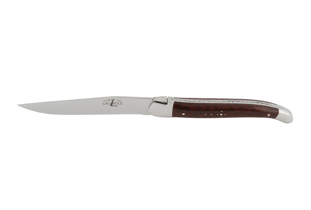 Amourette Table knife, polished, Forge de Laguiole