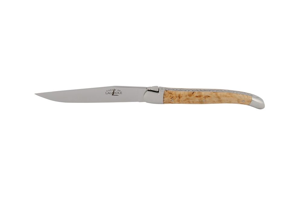 Birch Table knife, polished, Forge de Laguiole