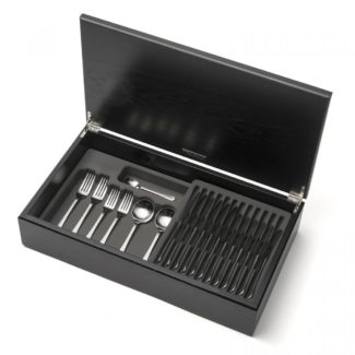 David Mellor Classic Stainless Steel Cutlery Canteen Oak profile