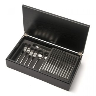 David Mellor Embassy Stainless Steel Cutlery Canteen Oak profile