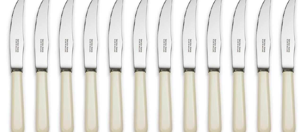 Fulwood Cream Handle Steak Knives Set of 12
