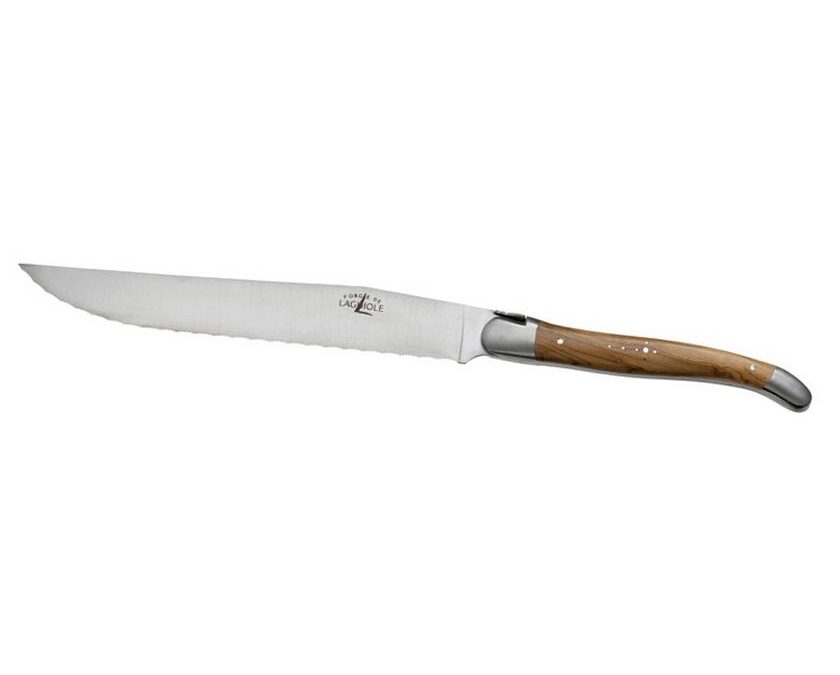 Olive Wood Bread Knife, Forge de Laguiole