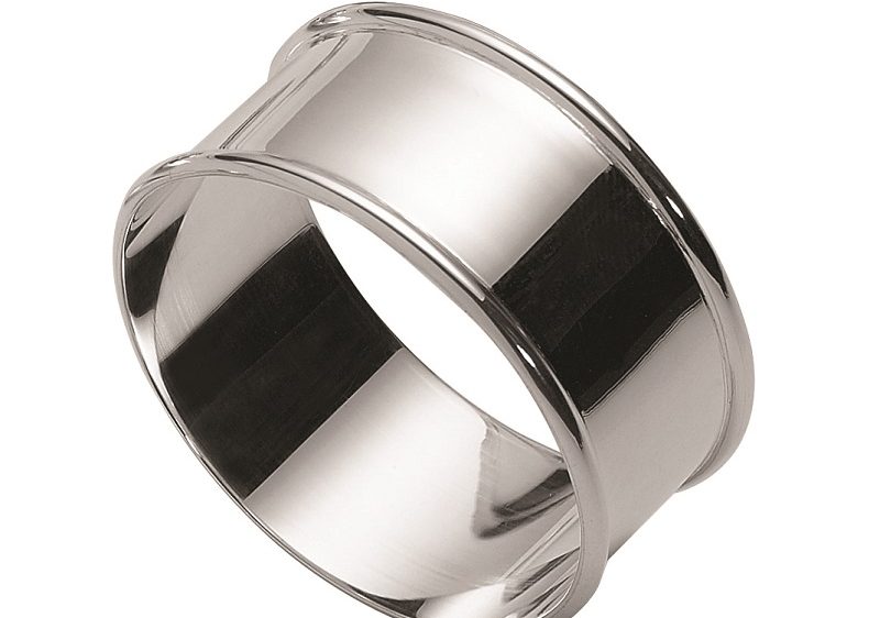Round napkin ring with wrap, Carrs of Sheffield