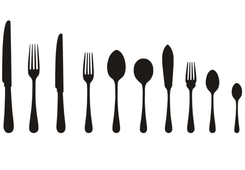 120 Piece cutlery illustrustration