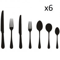42 Piece cutlery illustrustration