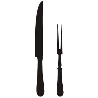 Carving knife & fork